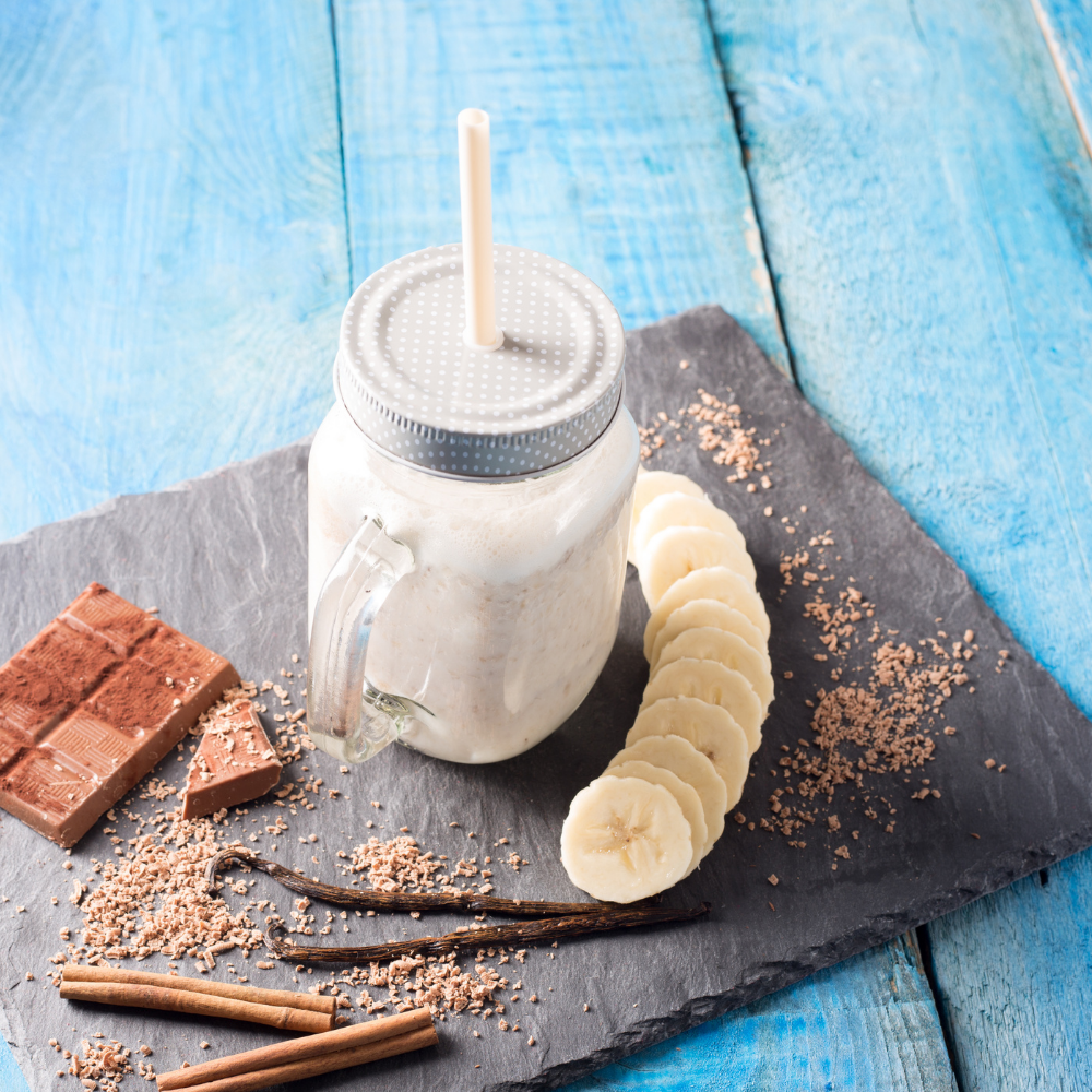 Banana Chocolate and Cinnamon Shake